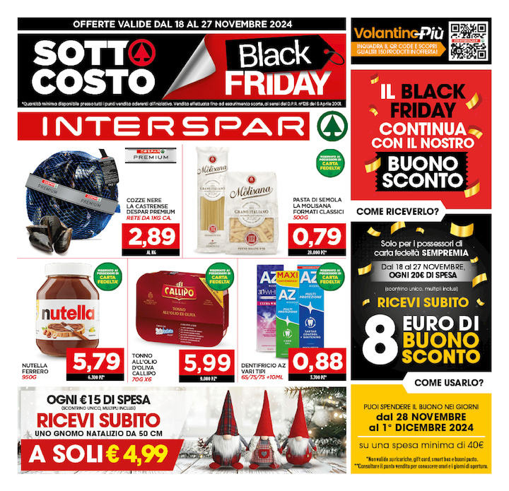 Sotto Costo BLACK FRIDAY