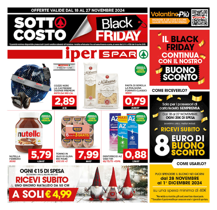 Sotto Costo BLACK FRIDAY