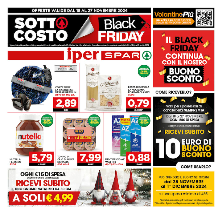 Sotto Costo BLACK FRIDAY