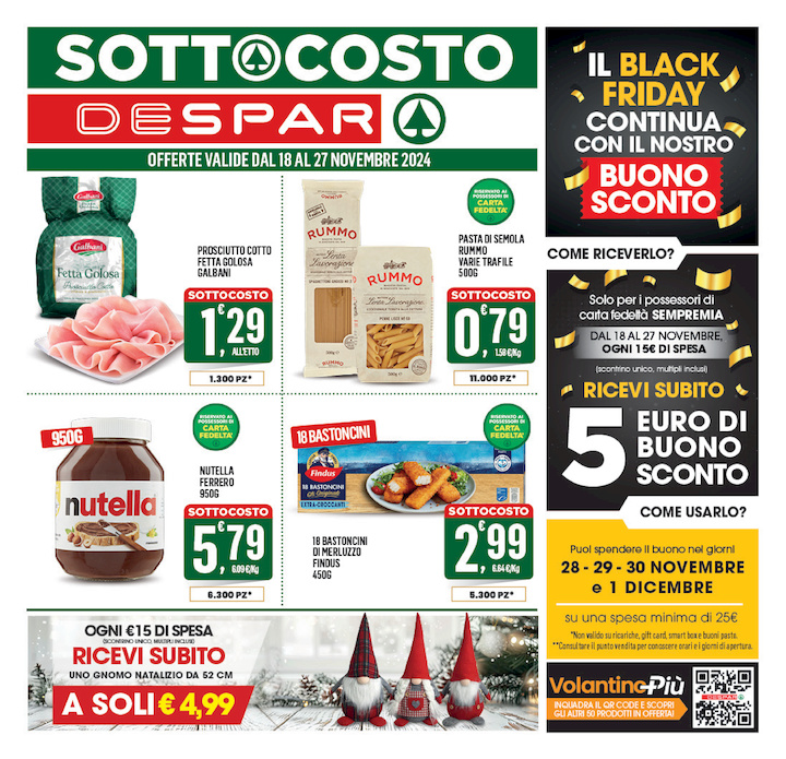 Sotto Costo BLACK FRIDAY