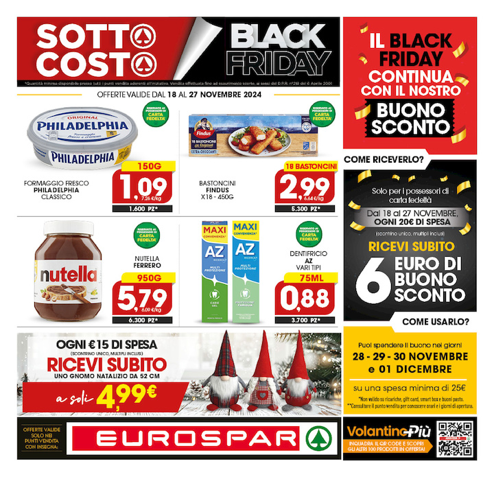 Sotto Costo BLACK FRIDAY