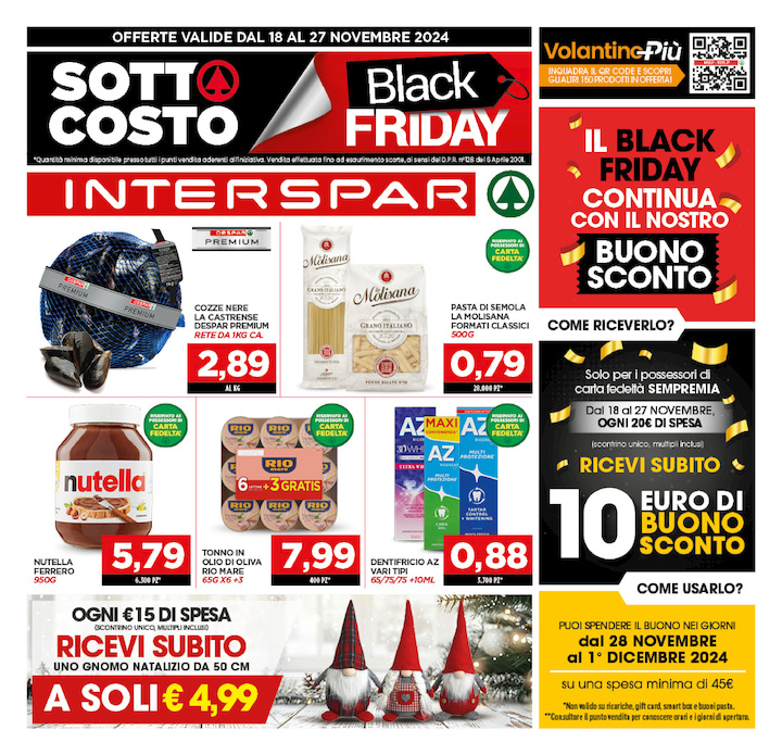 Sotto Costo BLACK FRIDAY