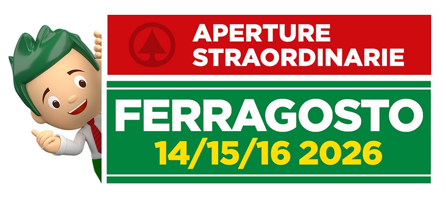 APERTURE STRAORDINARIE FERRAGOSTO 2026 APERTURE STRAORDINARIE FERRAGOSTO 2026