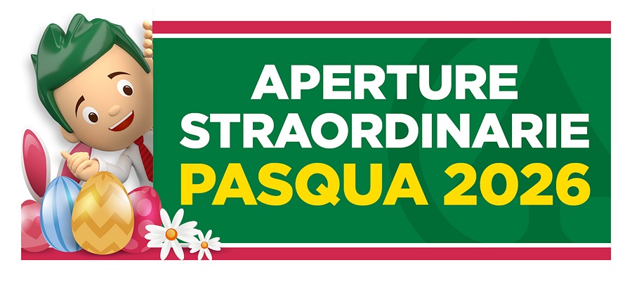 APERTURE STRAORDINARIE PASQUA 2026 APERTURE STRAORDINARIE PASQUA 2026